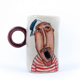 My sailor a fun cup handmade and hand painted
