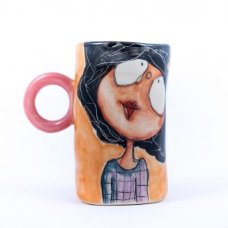 miss art cute ceramic cup