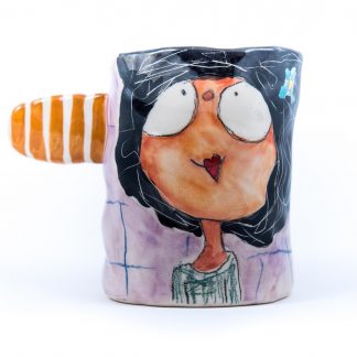 miss art cute ceramic mug