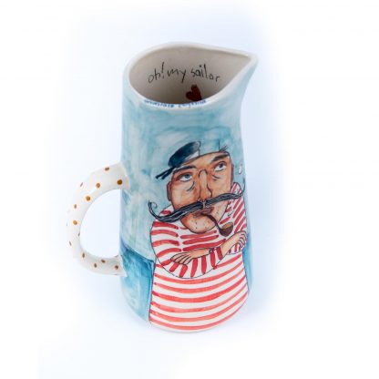 my sailor handmade ceramic jug