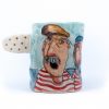 my sailors hand painted ceramic coffee mug