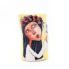 Ceramic glass - A girl with a bird - Image 2