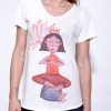 Yoga design T shirt - brings balance in your life! Art design T shirt for women, made from 100% cotton, available in 4 sizes.