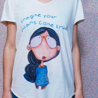 Imagine your dreams come true women's Tshirt