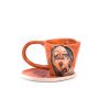 Ceramic espresso cup w/saucer - Maria