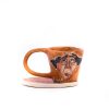 Ceramic espresso cup w/saucer - Uncle Kostas