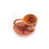 Ceramic espresso cup w/saucer - Uncle Kostas - Image 2