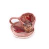 Ceramic espresso cup w/saucer - Tasos - Image 2