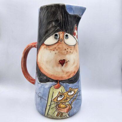 Handmade ceramic jug