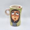 Cappuccino cup - Blue eyed girl