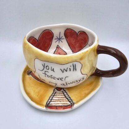 Hand painted tea cup