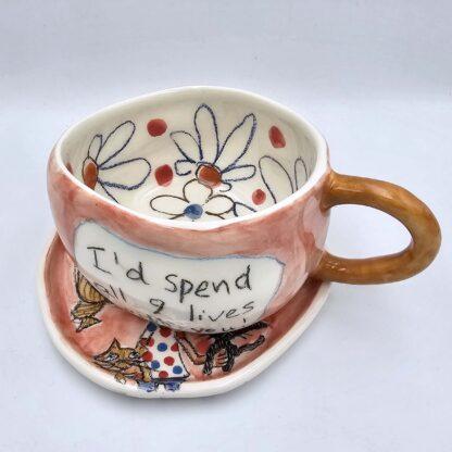Hand painted tea cup