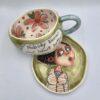 Hand painted tea cup