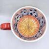 XL pottery cup with handle
