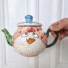 Ceramic teapot made from premium stoneware clay