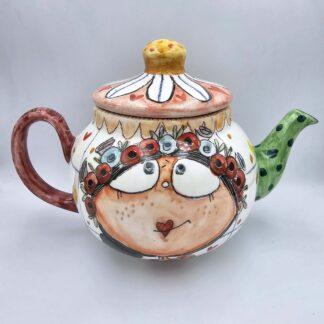 Ceramic teapot made from premium stoneware clay