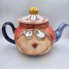 Pottery teapot made from premium stoneware clay