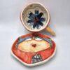 Handmade pottery teacup