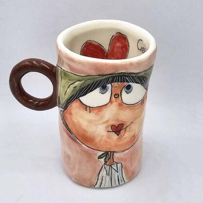 Pottery cappuccino cup 150ml / 5oz