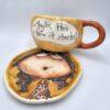 Pottery tea cup