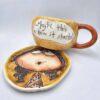 Pottery tea cup