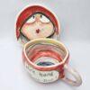 250 ml Ceramic tea cup with handle and saucer