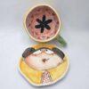 Stoneware tea cup with handle and saucer 250 ml / 8,5 oz