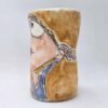 Cute cappuccino cup, handmade and hand painted