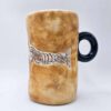 Cute cappuccino cup, handmade and hand painted