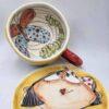 Pottery tea cup handmade with stoneware clay