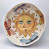 18cm ceramic salad bowl, handmade and hand painted