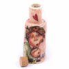 Cute pottery bottle with cork, 1250 ml capacity, handmade with premium stoneware clay