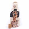 Cute pottery bottle with cork, 1250 ml capacity, handmade with premium stoneware clay