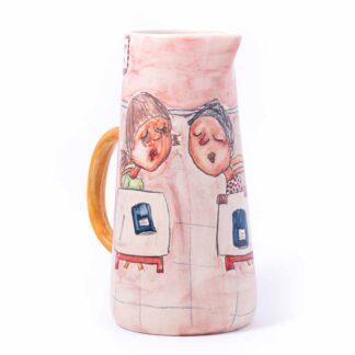 Handmade ceramic pitcher /jug