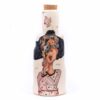 Cute pottery bottle with cork, 1250 ml capacity, handmade with premium stoneware clay