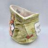 Ceramic irregular shape gunny sack cup