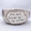Handmade ceramic salad bowl