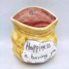 Stoneware gunny sack cup
